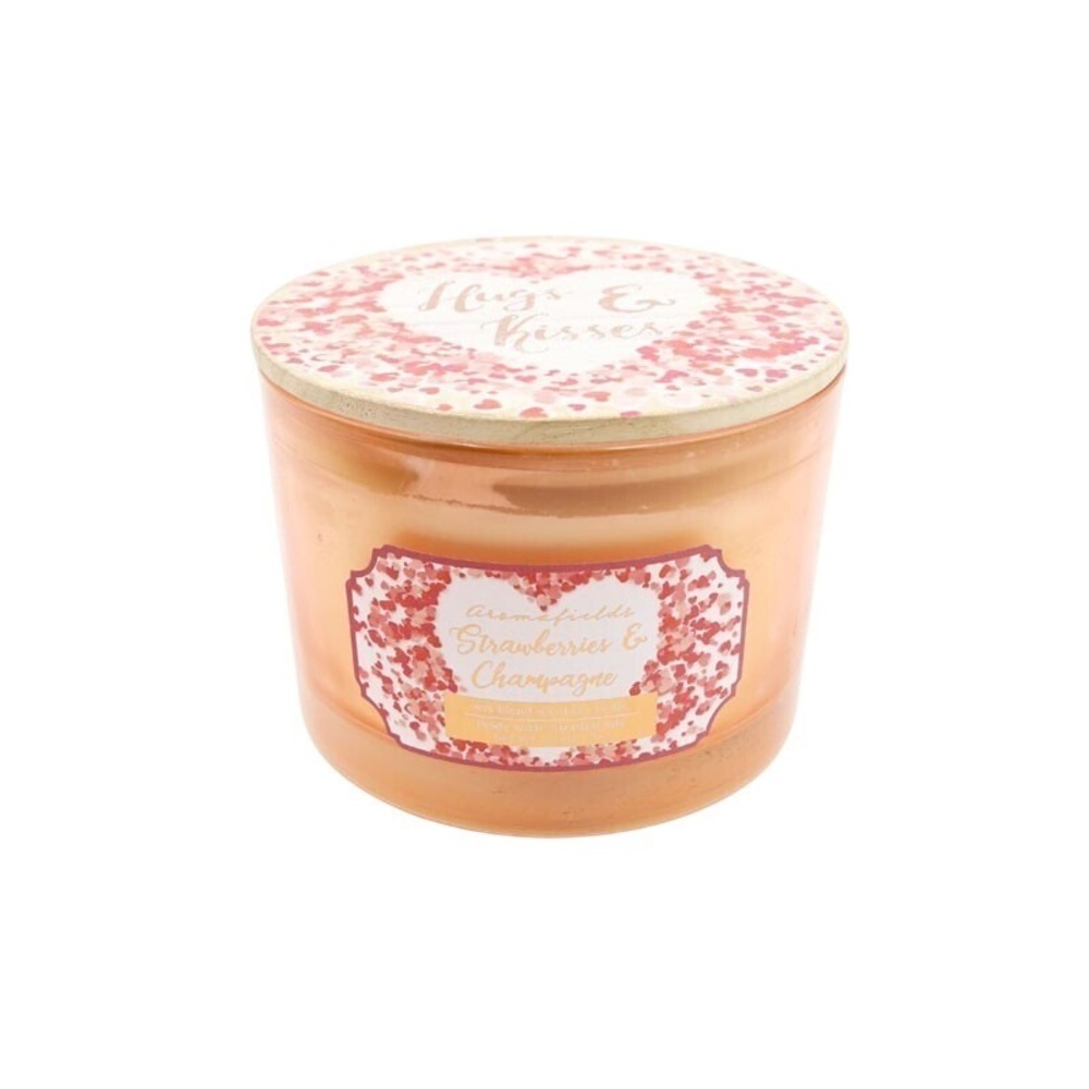 Aromafields - Strawberries & Champagne - Soy Blend Scented Candle - 14.5 oz